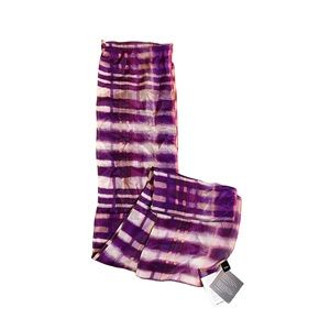 NWT/ Echo NY Purple Multi Stripe Soft Comfy Lightweight Scarf (Style 721018)